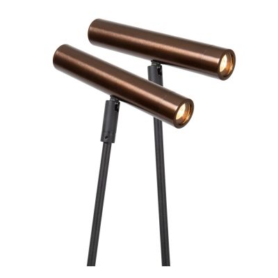 Lucide DUARTE - Floor lamp - 2xG9 - Coffee - Vibes